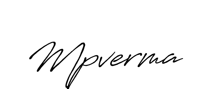 Also we have Mpverma name is the best signature style. Create professional handwritten signature collection using Antro_Vectra_Bolder autograph style. Mpverma signature style 7 images and pictures png
