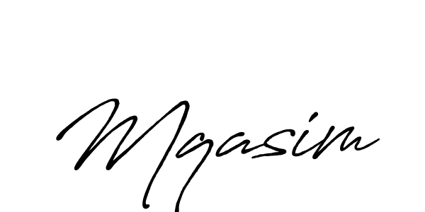 Mqasim stylish signature style. Best Handwritten Sign (Antro_Vectra_Bolder) for my name. Handwritten Signature Collection Ideas for my name Mqasim. Mqasim signature style 7 images and pictures png