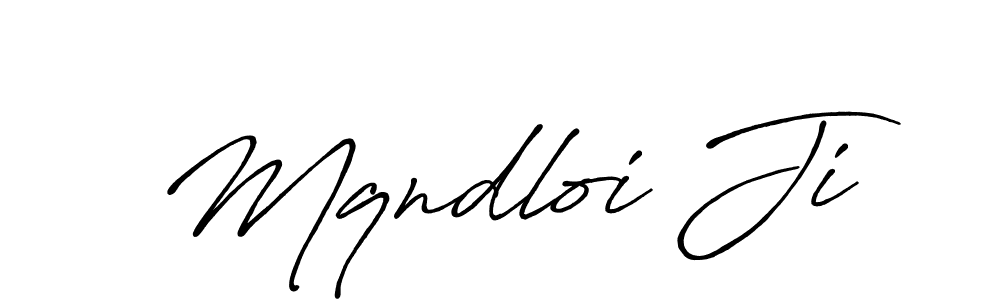 How to Draw Mqndloi Ji signature style? Antro_Vectra_Bolder is a latest design signature styles for name Mqndloi Ji. Mqndloi Ji signature style 7 images and pictures png