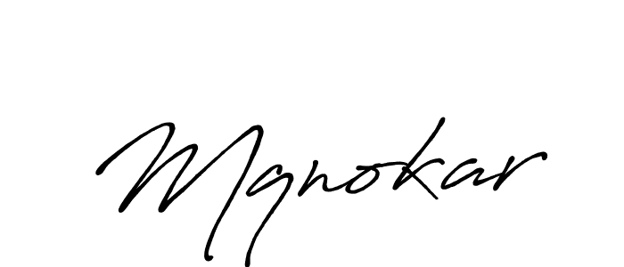 Create a beautiful signature design for name Mqnokar. With this signature (Antro_Vectra_Bolder) fonts, you can make a handwritten signature for free. Mqnokar signature style 7 images and pictures png