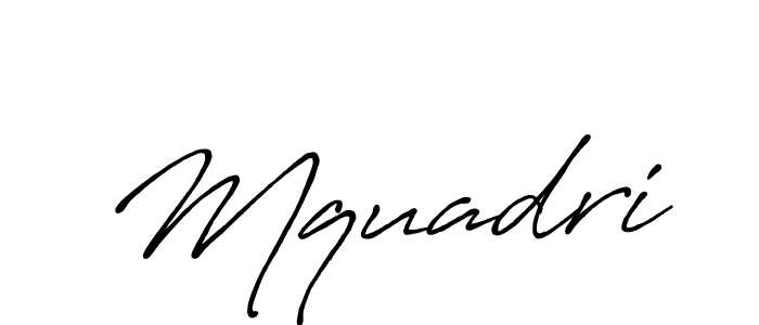 It looks lik you need a new signature style for name Mquadri. Design unique handwritten (Antro_Vectra_Bolder) signature with our free signature maker in just a few clicks. Mquadri signature style 7 images and pictures png