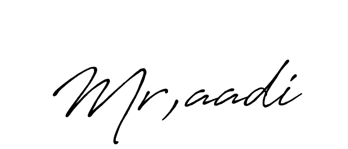 Use a signature maker to create a handwritten signature online. With this signature software, you can design (Antro_Vectra_Bolder) your own signature for name Mr,aadi. Mr,aadi signature style 7 images and pictures png