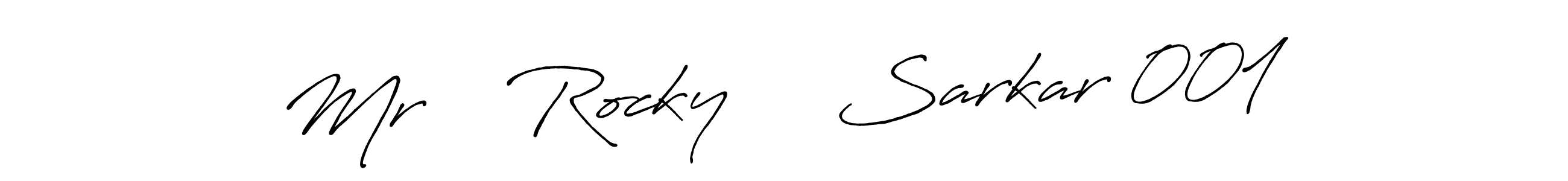 Make a beautiful signature design for name Mr    Rocky     Sarkar 001. With this signature (Antro_Vectra_Bolder) style, you can create a handwritten signature for free. Mr    Rocky     Sarkar 001 signature style 7 images and pictures png