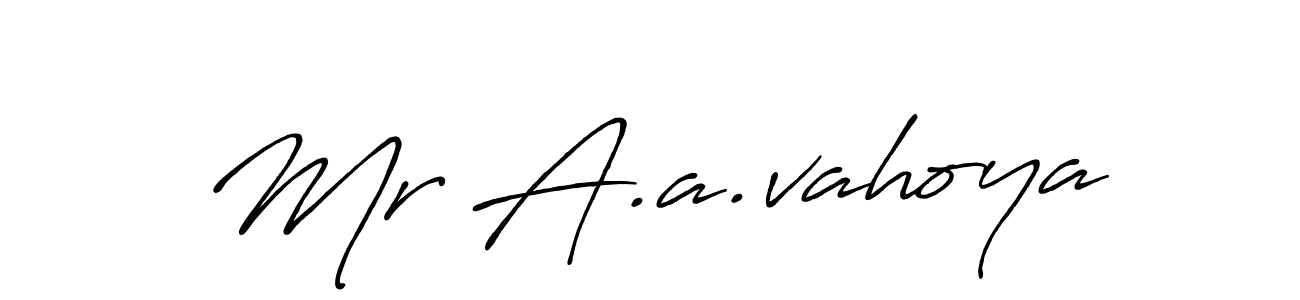 Also we have Mr A.a.vahoya name is the best signature style. Create professional handwritten signature collection using Antro_Vectra_Bolder autograph style. Mr A.a.vahoya signature style 7 images and pictures png