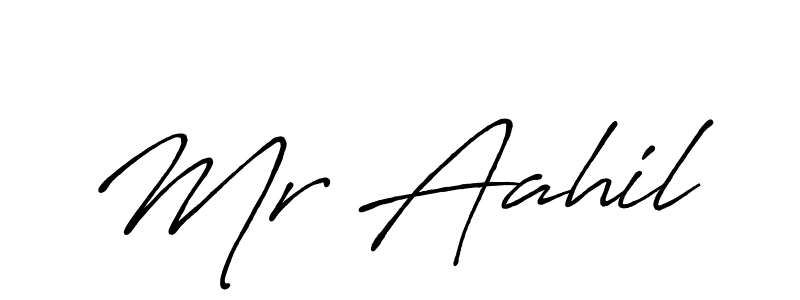 Mr Aahil stylish signature style. Best Handwritten Sign (Antro_Vectra_Bolder) for my name. Handwritten Signature Collection Ideas for my name Mr Aahil. Mr Aahil signature style 7 images and pictures png