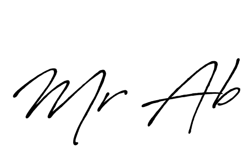 It looks lik you need a new signature style for name Mr Ab. Design unique handwritten (Antro_Vectra_Bolder) signature with our free signature maker in just a few clicks. Mr Ab signature style 7 images and pictures png