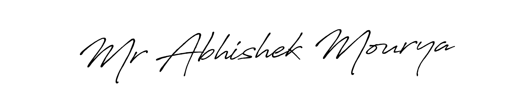 Antro_Vectra_Bolder is a professional signature style that is perfect for those who want to add a touch of class to their signature. It is also a great choice for those who want to make their signature more unique. Get Mr Abhishek Mourya name to fancy signature for free. Mr Abhishek Mourya signature style 7 images and pictures png