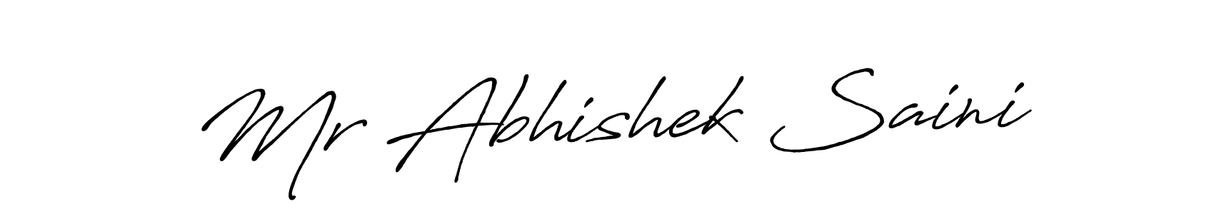 How to make Mr Abhishek Saini signature? Antro_Vectra_Bolder is a professional autograph style. Create handwritten signature for Mr Abhishek Saini name. Mr Abhishek Saini signature style 7 images and pictures png