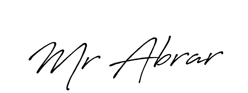 Make a beautiful signature design for name Mr Abrar. Use this online signature maker to create a handwritten signature for free. Mr Abrar signature style 7 images and pictures png