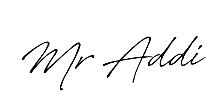 How to make Mr Addi signature? Antro_Vectra_Bolder is a professional autograph style. Create handwritten signature for Mr Addi name. Mr Addi signature style 7 images and pictures png