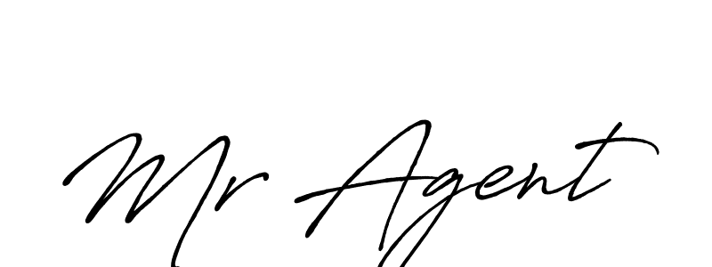 Design your own signature with our free online signature maker. With this signature software, you can create a handwritten (Antro_Vectra_Bolder) signature for name Mr Agent. Mr Agent signature style 7 images and pictures png