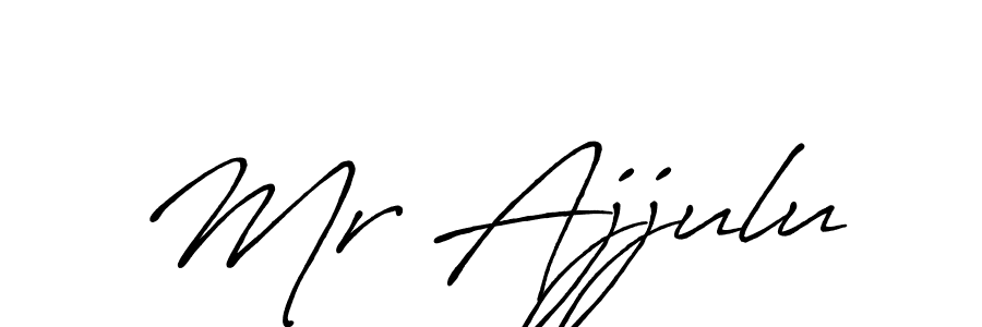 How to Draw Mr Ajjulu signature style? Antro_Vectra_Bolder is a latest design signature styles for name Mr Ajjulu. Mr Ajjulu signature style 7 images and pictures png