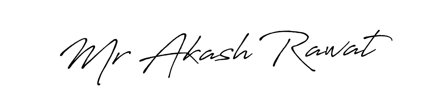 Design your own signature with our free online signature maker. With this signature software, you can create a handwritten (Antro_Vectra_Bolder) signature for name Mr Akash Rawat. Mr Akash Rawat signature style 7 images and pictures png