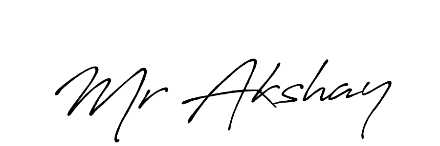 You should practise on your own different ways (Antro_Vectra_Bolder) to write your name (Mr Akshay) in signature. don't let someone else do it for you. Mr Akshay signature style 7 images and pictures png