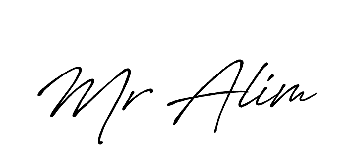 How to make Mr Alim signature? Antro_Vectra_Bolder is a professional autograph style. Create handwritten signature for Mr Alim name. Mr Alim signature style 7 images and pictures png