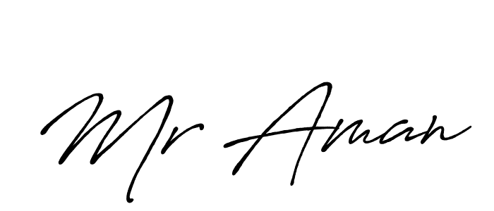 Also we have Mr Aman name is the best signature style. Create professional handwritten signature collection using Antro_Vectra_Bolder autograph style. Mr Aman signature style 7 images and pictures png