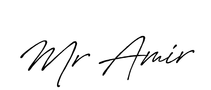 Mr Amir stylish signature style. Best Handwritten Sign (Antro_Vectra_Bolder) for my name. Handwritten Signature Collection Ideas for my name Mr Amir. Mr Amir signature style 7 images and pictures png