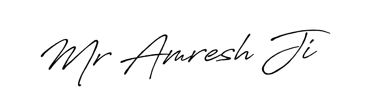 Also You can easily find your signature by using the search form. We will create Mr Amresh Ji name handwritten signature images for you free of cost using Antro_Vectra_Bolder sign style. Mr Amresh Ji signature style 7 images and pictures png