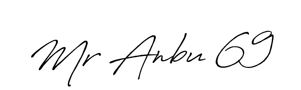 Create a beautiful signature design for name Mr Anbu 69. With this signature (Antro_Vectra_Bolder) fonts, you can make a handwritten signature for free. Mr Anbu 69 signature style 7 images and pictures png