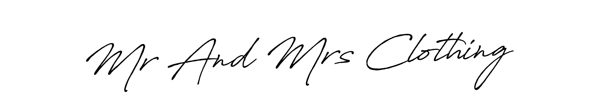 The best way (Antro_Vectra_Bolder) to make a short signature is to pick only two or three words in your name. The name Mr And Mrs Clothing include a total of six letters. For converting this name. Mr And Mrs Clothing signature style 7 images and pictures png