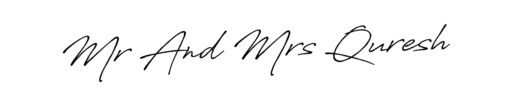 Make a beautiful signature design for name Mr And Mrs Quresh. Use this online signature maker to create a handwritten signature for free. Mr And Mrs Quresh signature style 7 images and pictures png