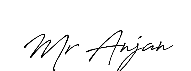 Use a signature maker to create a handwritten signature online. With this signature software, you can design (Antro_Vectra_Bolder) your own signature for name Mr Anjan. Mr Anjan signature style 7 images and pictures png
