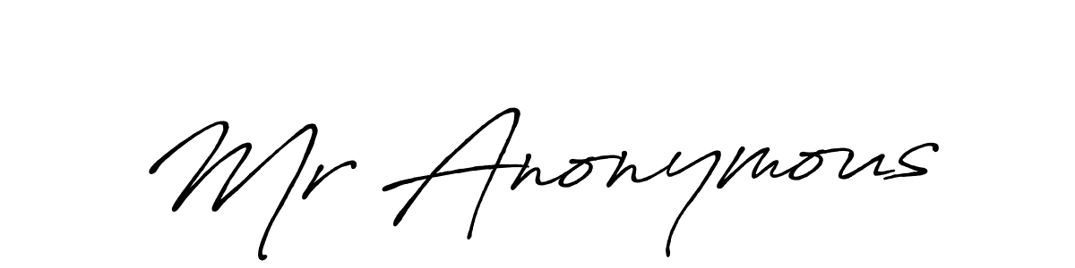 if you are searching for the best signature style for your name Mr Anonymous. so please give up your signature search. here we have designed multiple signature styles  using Antro_Vectra_Bolder. Mr Anonymous signature style 7 images and pictures png