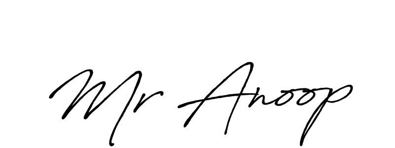 Create a beautiful signature design for name Mr Anoop. With this signature (Antro_Vectra_Bolder) fonts, you can make a handwritten signature for free. Mr Anoop signature style 7 images and pictures png