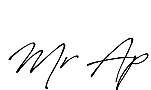 Create a beautiful signature design for name Mr Ap. With this signature (Antro_Vectra_Bolder) fonts, you can make a handwritten signature for free. Mr Ap signature style 7 images and pictures png