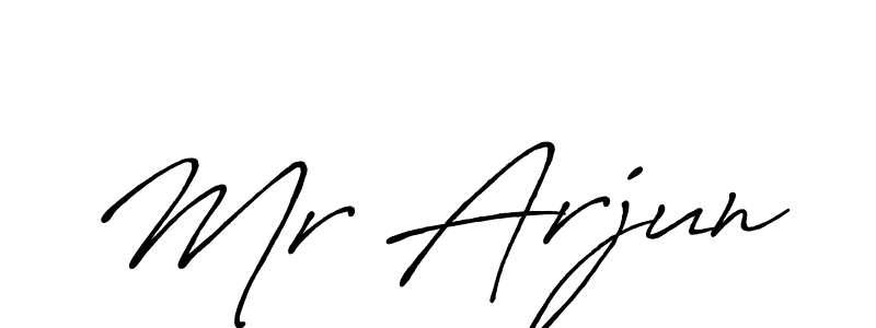 Mr Arjun stylish signature style. Best Handwritten Sign (Antro_Vectra_Bolder) for my name. Handwritten Signature Collection Ideas for my name Mr Arjun. Mr Arjun signature style 7 images and pictures png