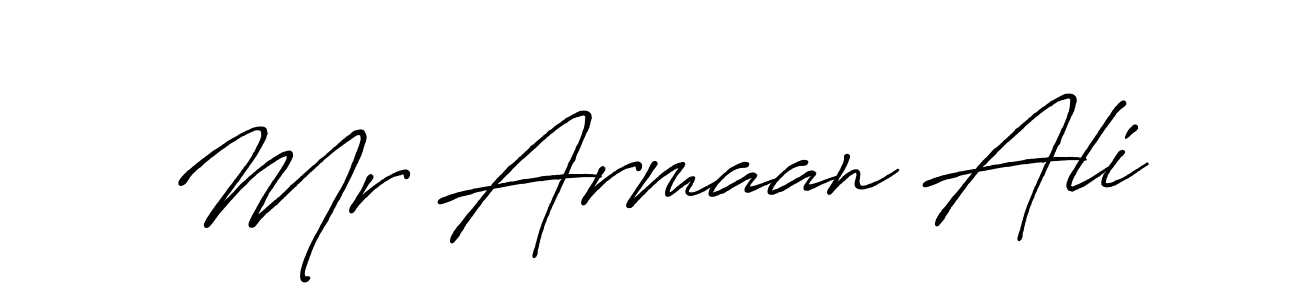 How to make Mr Armaan Ali signature? Antro_Vectra_Bolder is a professional autograph style. Create handwritten signature for Mr Armaan Ali name. Mr Armaan Ali signature style 7 images and pictures png