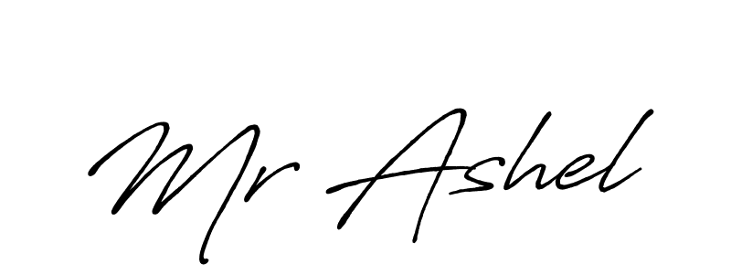 Use a signature maker to create a handwritten signature online. With this signature software, you can design (Antro_Vectra_Bolder) your own signature for name Mr Ashel. Mr Ashel signature style 7 images and pictures png