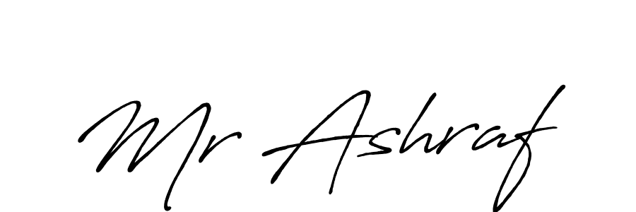 It looks lik you need a new signature style for name Mr Ashraf. Design unique handwritten (Antro_Vectra_Bolder) signature with our free signature maker in just a few clicks. Mr Ashraf signature style 7 images and pictures png