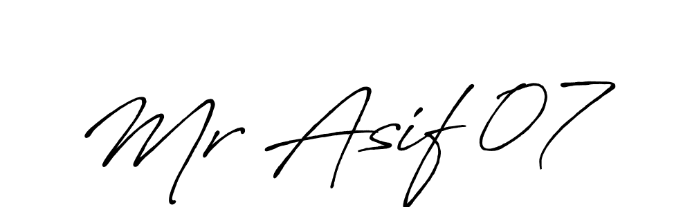 How to make Mr Asif 07 signature? Antro_Vectra_Bolder is a professional autograph style. Create handwritten signature for Mr Asif 07 name. Mr Asif 07 signature style 7 images and pictures png