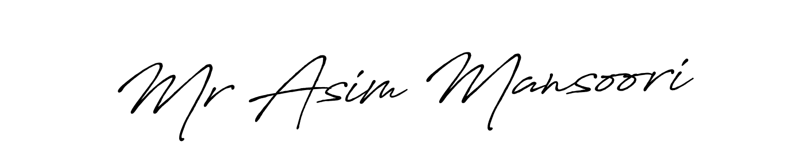 You should practise on your own different ways (Antro_Vectra_Bolder) to write your name (Mr Asim Mansoori) in signature. don't let someone else do it for you. Mr Asim Mansoori signature style 7 images and pictures png