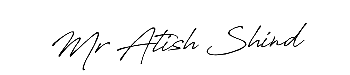 Similarly Antro_Vectra_Bolder is the best handwritten signature design. Signature creator online .You can use it as an online autograph creator for name Mr Atish Shind. Mr Atish Shind signature style 7 images and pictures png
