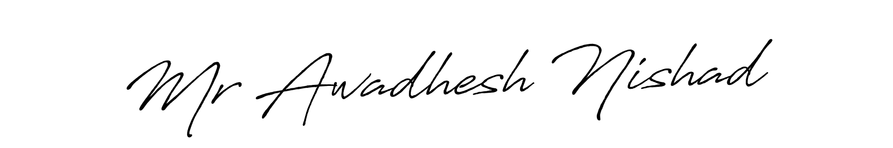 Also we have Mr Awadhesh Nishad name is the best signature style. Create professional handwritten signature collection using Antro_Vectra_Bolder autograph style. Mr Awadhesh Nishad signature style 7 images and pictures png