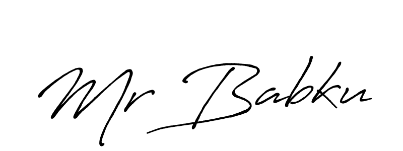 Mr Babku stylish signature style. Best Handwritten Sign (Antro_Vectra_Bolder) for my name. Handwritten Signature Collection Ideas for my name Mr Babku. Mr Babku signature style 7 images and pictures png