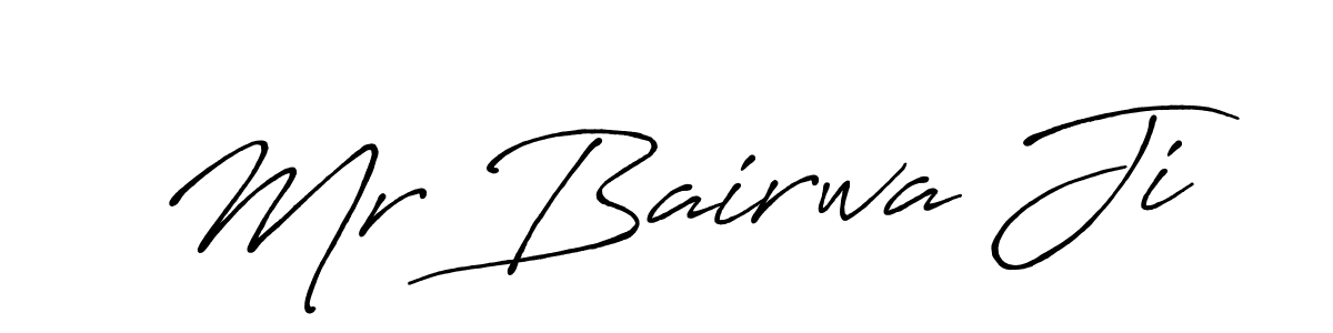 It looks lik you need a new signature style for name Mr Bairwa Ji. Design unique handwritten (Antro_Vectra_Bolder) signature with our free signature maker in just a few clicks. Mr Bairwa Ji signature style 7 images and pictures png