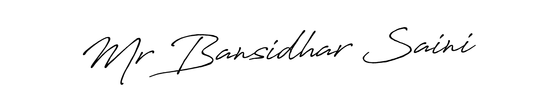 Also You can easily find your signature by using the search form. We will create Mr Bansidhar Saini name handwritten signature images for you free of cost using Antro_Vectra_Bolder sign style. Mr Bansidhar Saini signature style 7 images and pictures png