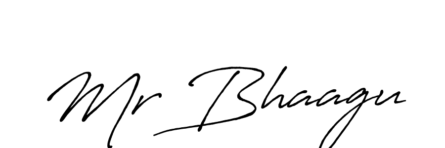 How to make Mr Bhaagu name signature. Use Antro_Vectra_Bolder style for creating short signs online. This is the latest handwritten sign. Mr Bhaagu signature style 7 images and pictures png