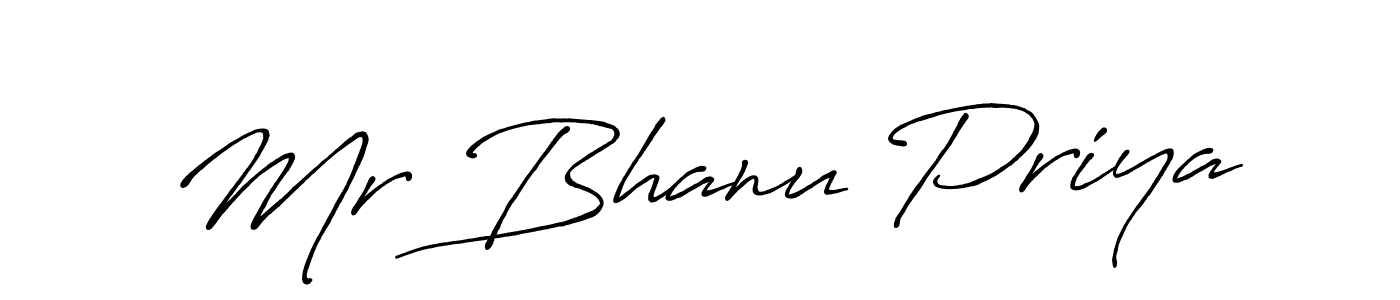 How to make Mr Bhanu Priya name signature. Use Antro_Vectra_Bolder style for creating short signs online. This is the latest handwritten sign. Mr Bhanu Priya signature style 7 images and pictures png