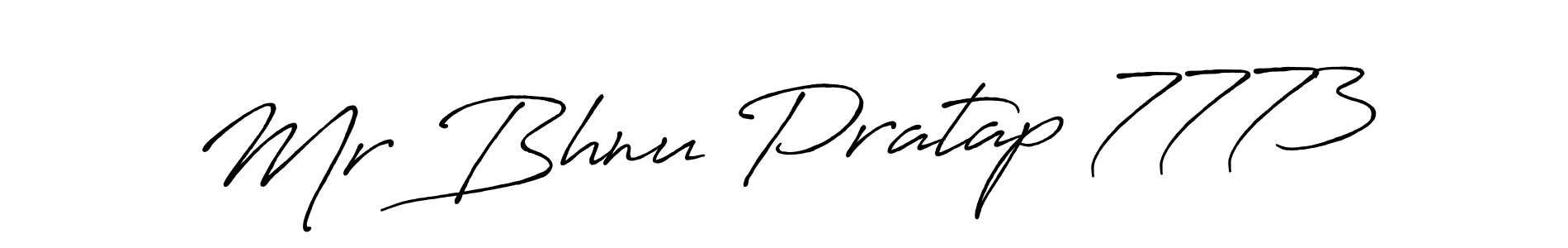 Make a beautiful signature design for name Mr Bhnu Pratap 7773. With this signature (Antro_Vectra_Bolder) style, you can create a handwritten signature for free. Mr Bhnu Pratap 7773 signature style 7 images and pictures png