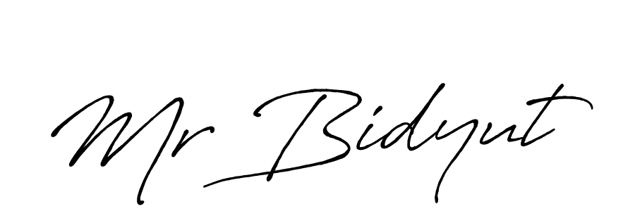 Also we have Mr Bidyut name is the best signature style. Create professional handwritten signature collection using Antro_Vectra_Bolder autograph style. Mr Bidyut signature style 7 images and pictures png