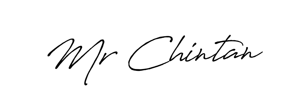 Make a beautiful signature design for name Mr Chintan. With this signature (Antro_Vectra_Bolder) style, you can create a handwritten signature for free. Mr Chintan signature style 7 images and pictures png