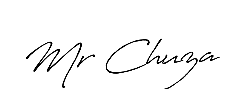 Make a beautiful signature design for name Mr Chuza. With this signature (Antro_Vectra_Bolder) style, you can create a handwritten signature for free. Mr Chuza signature style 7 images and pictures png