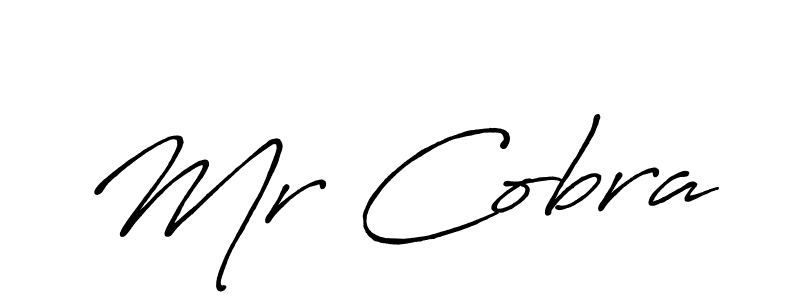 Create a beautiful signature design for name Mr Cobra. With this signature (Antro_Vectra_Bolder) fonts, you can make a handwritten signature for free. Mr Cobra signature style 7 images and pictures png