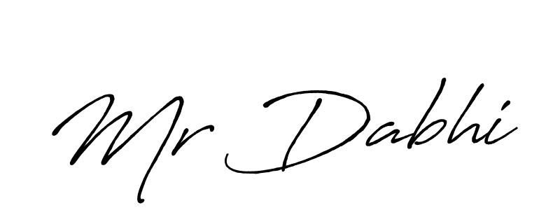 Mr Dabhi stylish signature style. Best Handwritten Sign (Antro_Vectra_Bolder) for my name. Handwritten Signature Collection Ideas for my name Mr Dabhi. Mr Dabhi signature style 7 images and pictures png