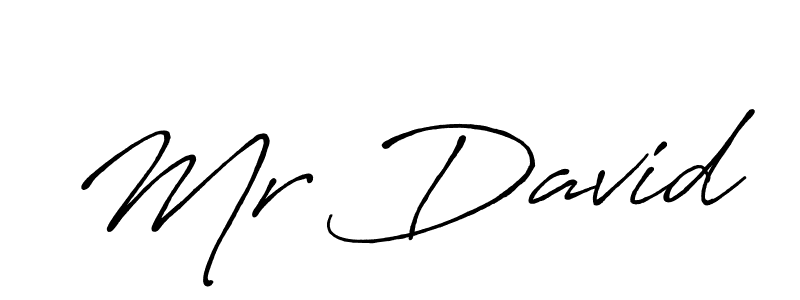Design your own signature with our free online signature maker. With this signature software, you can create a handwritten (Antro_Vectra_Bolder) signature for name Mr David. Mr David signature style 7 images and pictures png