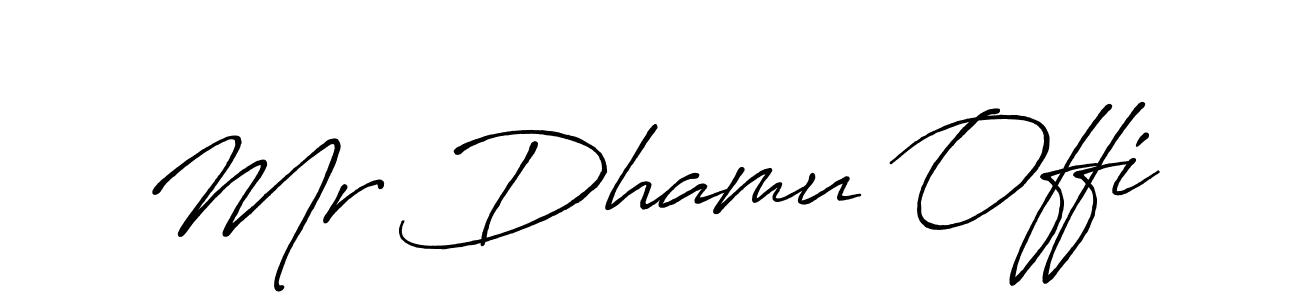 It looks lik you need a new signature style for name Mr Dhamu Offi. Design unique handwritten (Antro_Vectra_Bolder) signature with our free signature maker in just a few clicks. Mr Dhamu Offi signature style 7 images and pictures png